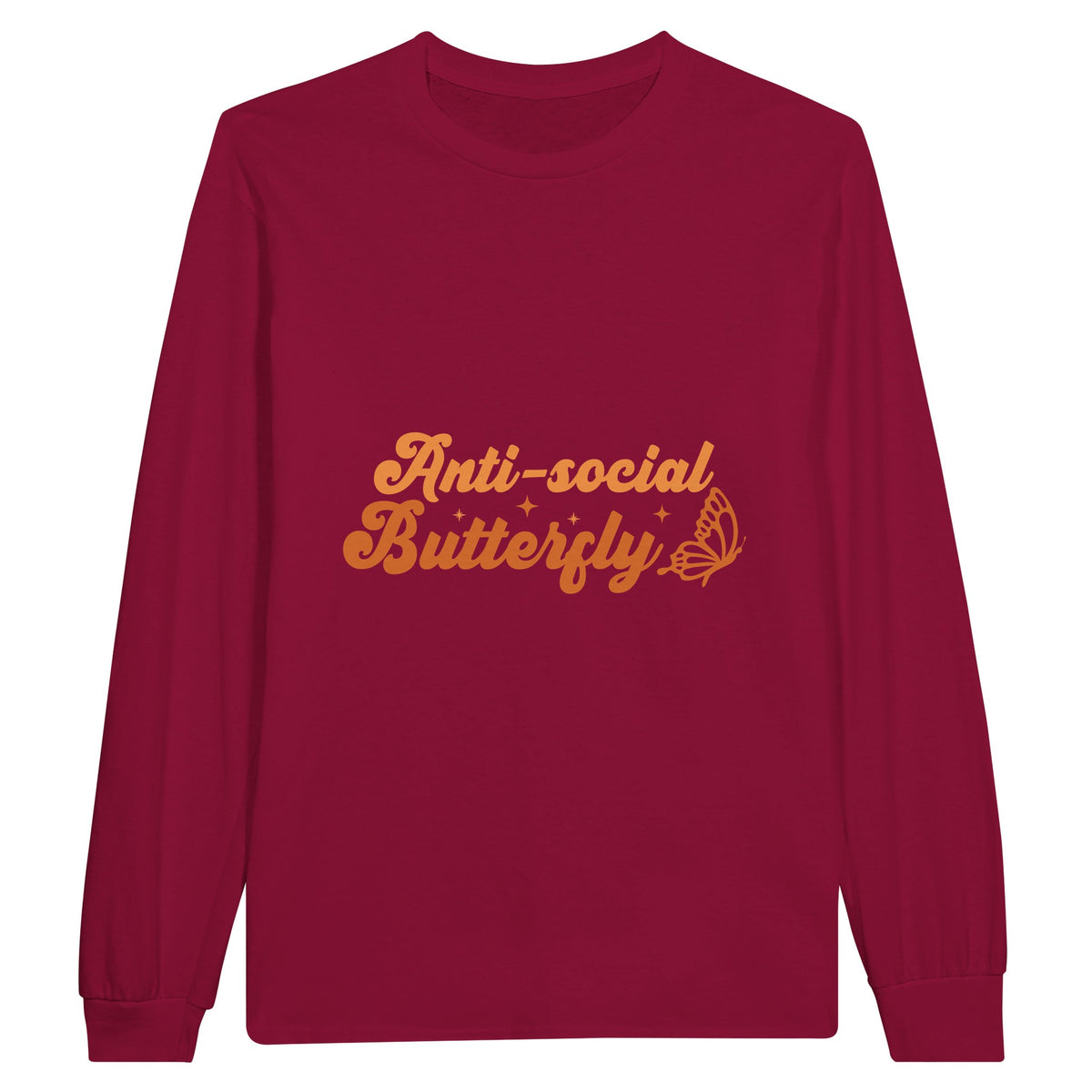 Embrace Your Inner Contradictions - Anti-social Butterfly - Cardinal Red - Sweatshirts