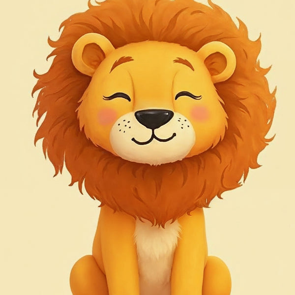 Playful Pals – Zebra, Giraffe & Lion Wall Art Set - - Wooden Framed Posters