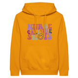 Nurse Calls the Shots Premium Unisex Pullover Hoodie - Gold M - Print Material