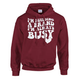 Busy Crafting Success - Wear Your Ambition with This Hoodie - Garnet - Hoodies