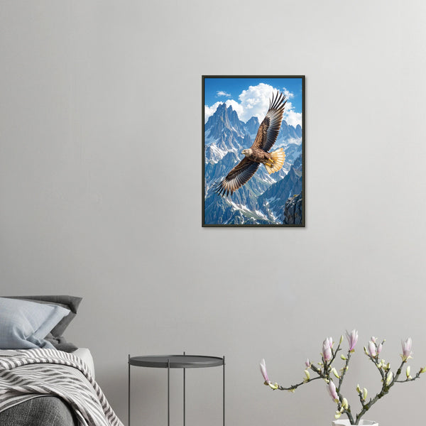 Eagle's Ascent Memory Art - Capture the Spirit - 40x60 cm 16x24″ - Metal Framed Posters