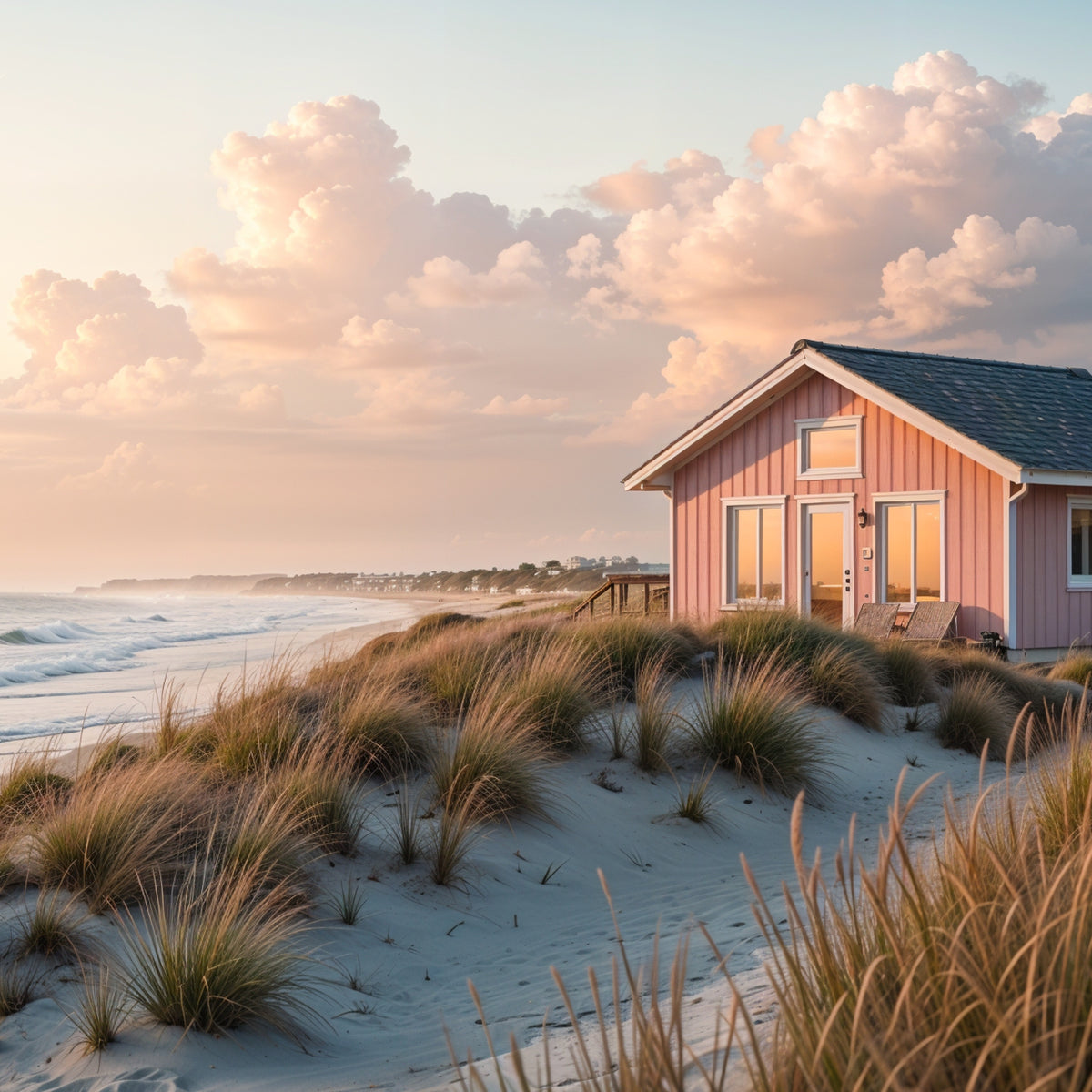 Golden Hour Beach Escape - - Framed Posters