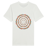 Vibrant Memories-Colorful Circles Tee - White - Print Material