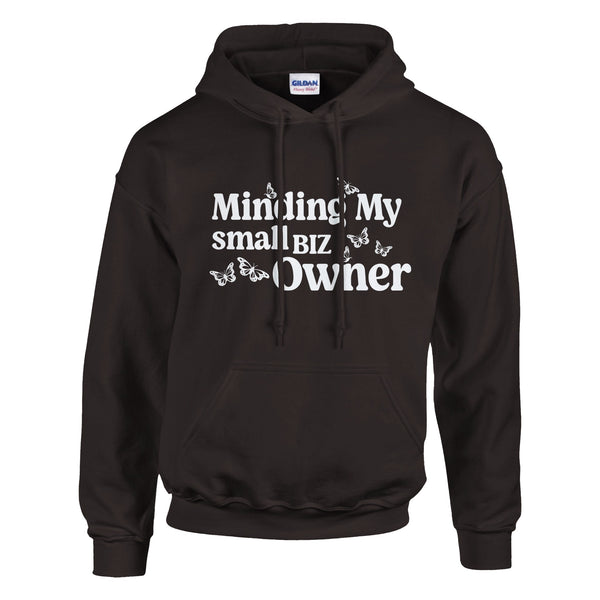 Small Biz Owner Vibes - Own Your Hustle in Style - Dark Chocolate - Hoodies