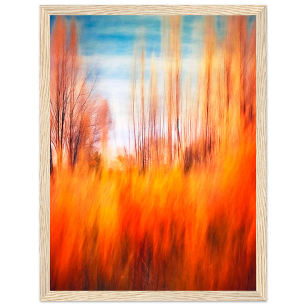 Autumn's Embrace - Framed Premium Poster - 30x40 cm 12x16″ Wood frame - Wooden Framed Posters