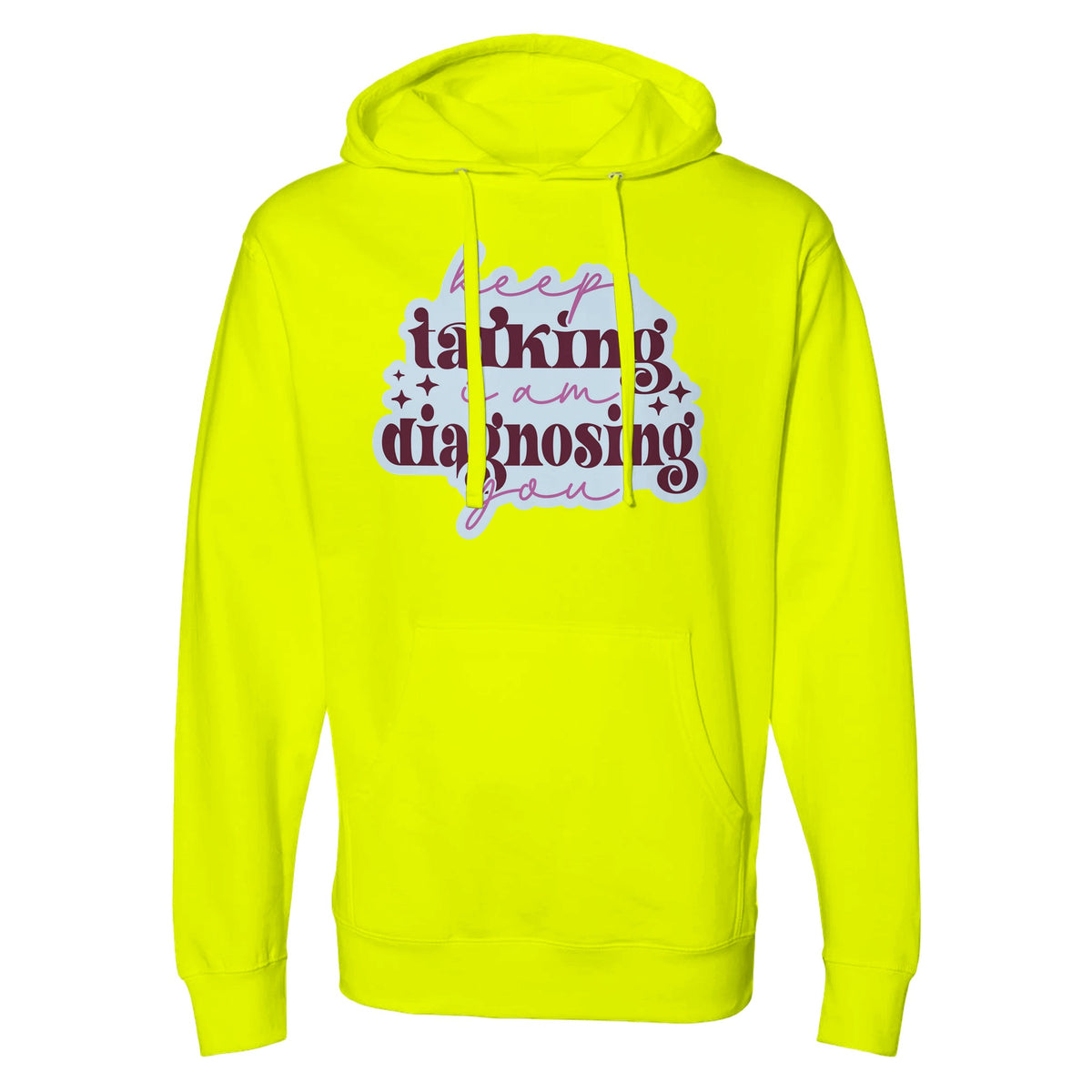 Empowerment in Every Word - Diagnostic Hoodie Edition - safety yellow - Hoodies