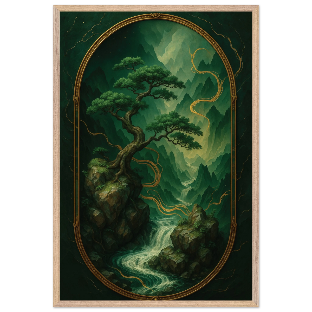 Whispers of Nature – Wooden Framed Poster Gift - Wood frame - Wooden Framed Posters