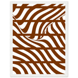 Flowing Lines - Contemporary Wall Art - 30x40 cm 12x16″ White frame - Wooden Framed Posters