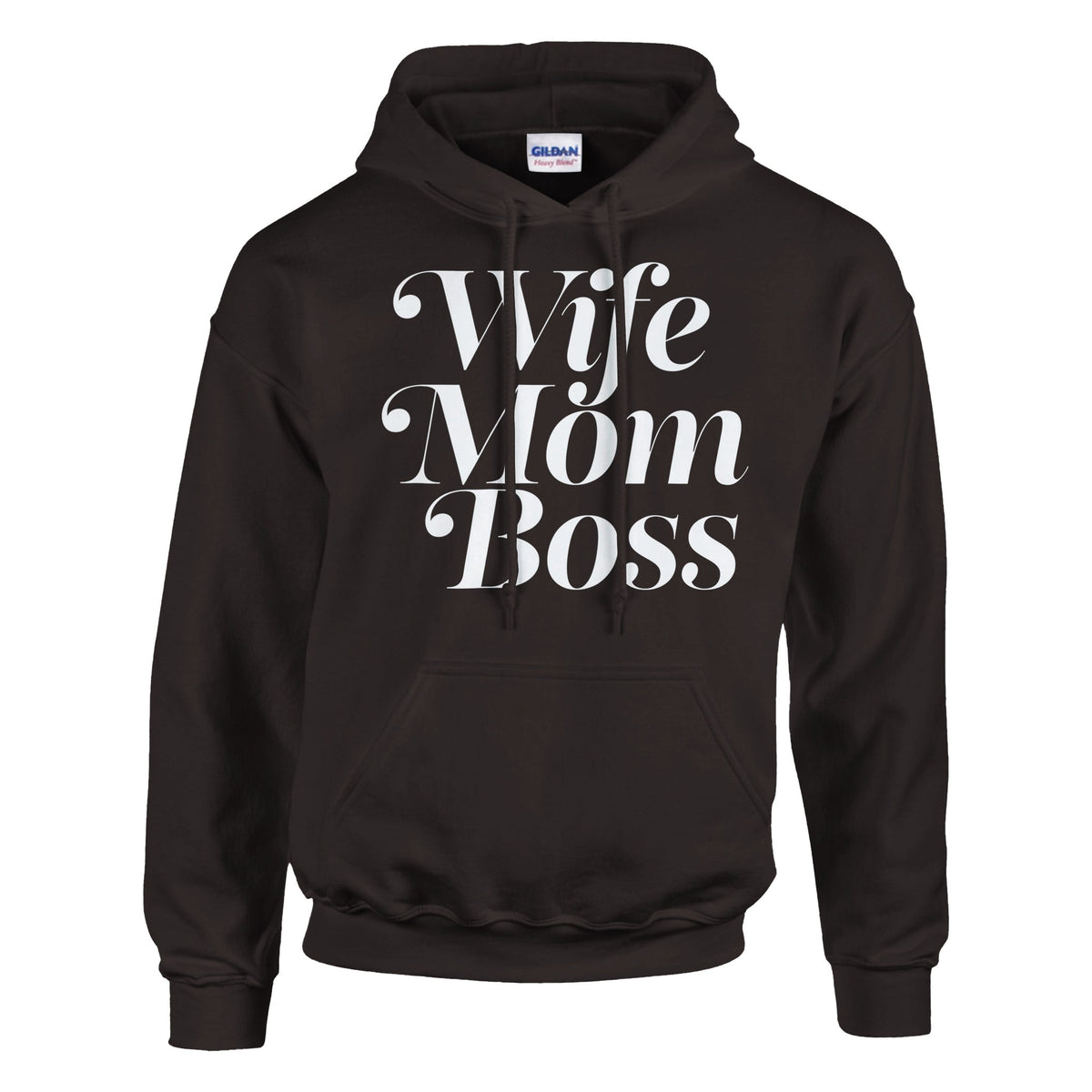 Boss Lady Essentials - Wife Mom Boss Edition - Dark Chocolate - Hoodies