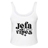 Fierce and Fearless - Channeling Jefa Vibes - solid wht blend - Tank Tops