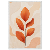 Serenity in Leaves – Wooden Framed Poster for Her - - Wooden Framed Posters