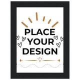 Perfectly Framed - Customizable Matte Paper Poster in Wooden Frame - 13x18 cm 5x7″ Black frame - Paper Posters