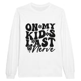 Momma's Last Straw - ON MY KID'S LAST NERVE Emblem Shirt - White - Sweatshirt