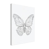 Canvas Serenity - Minimalist Butterfly Design - - Canvas Prints