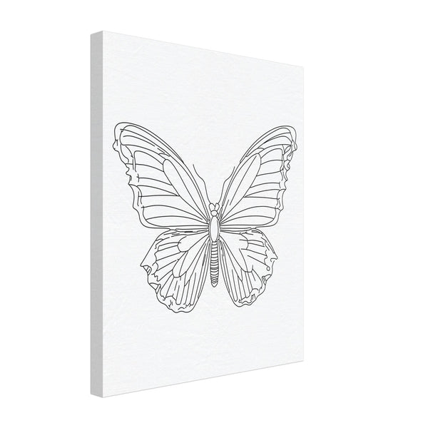 Canvas Serenity - Minimalist Butterfly Design - - Canvas Prints