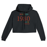 Customize Your Year - Women's Cropped Hoodie - Black - Hoodies