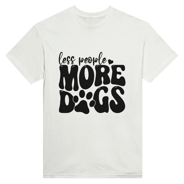 Dog Lover's Delight - More Dogs, Less People - White - T-shirts