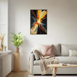Chromatic Burst - A Symphony of Explosive Energy - 60x90 cm 24x36″ - Metal Framed Posters