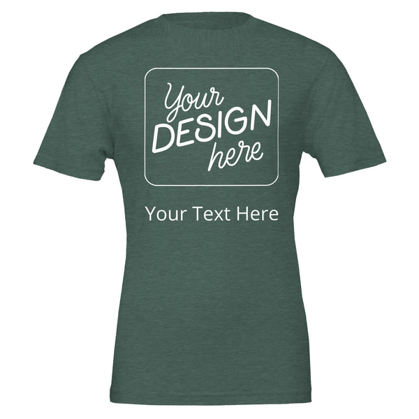 Tailored Fit & Soft Feel - Your Perfect Custom T-shirt - Heather Forest - T-shirts