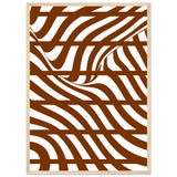 Flowing Lines - Contemporary Wall Art - 50x70 cm 20x28″ Wood frame - Wooden Framed Posters