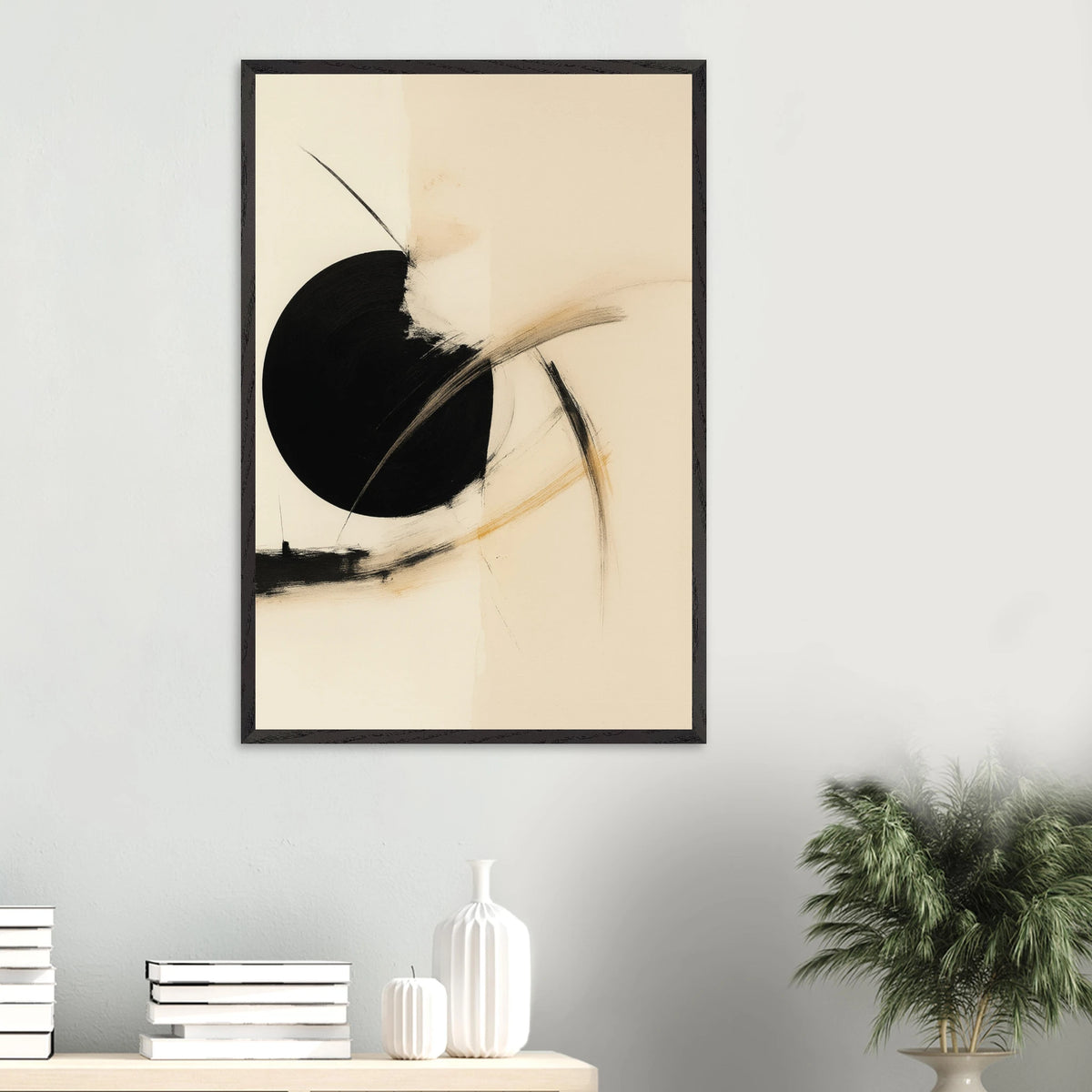 Abstract Balance Wooden Framed Poster – A Gift of Memory - Black frame - Wooden Framed Posters