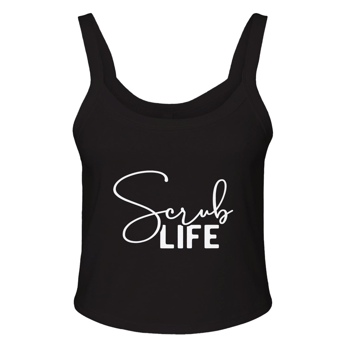 Scrub Life - Embrace the Everyday Hero - solid blk blend - Print Material