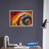 Whirlwind of Color - Framed Abstract Expression - - Framed Canvas