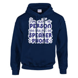 Embrace Your Voice - Speaker PHONE Attire - Navy - Hoodies