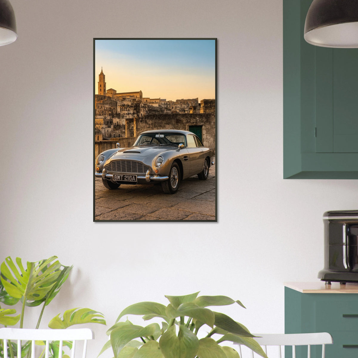 Vintage Car Metal Framed Poster – A Timeless Gift of Memory - - Metal Framed Posters