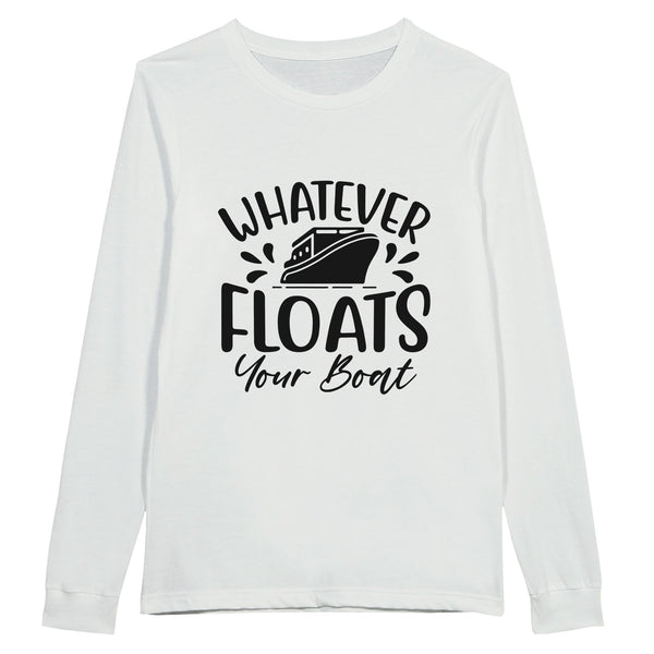 Nautical Vibes - 'Whatever Floats Your Boat' Shirt - White - Print Material