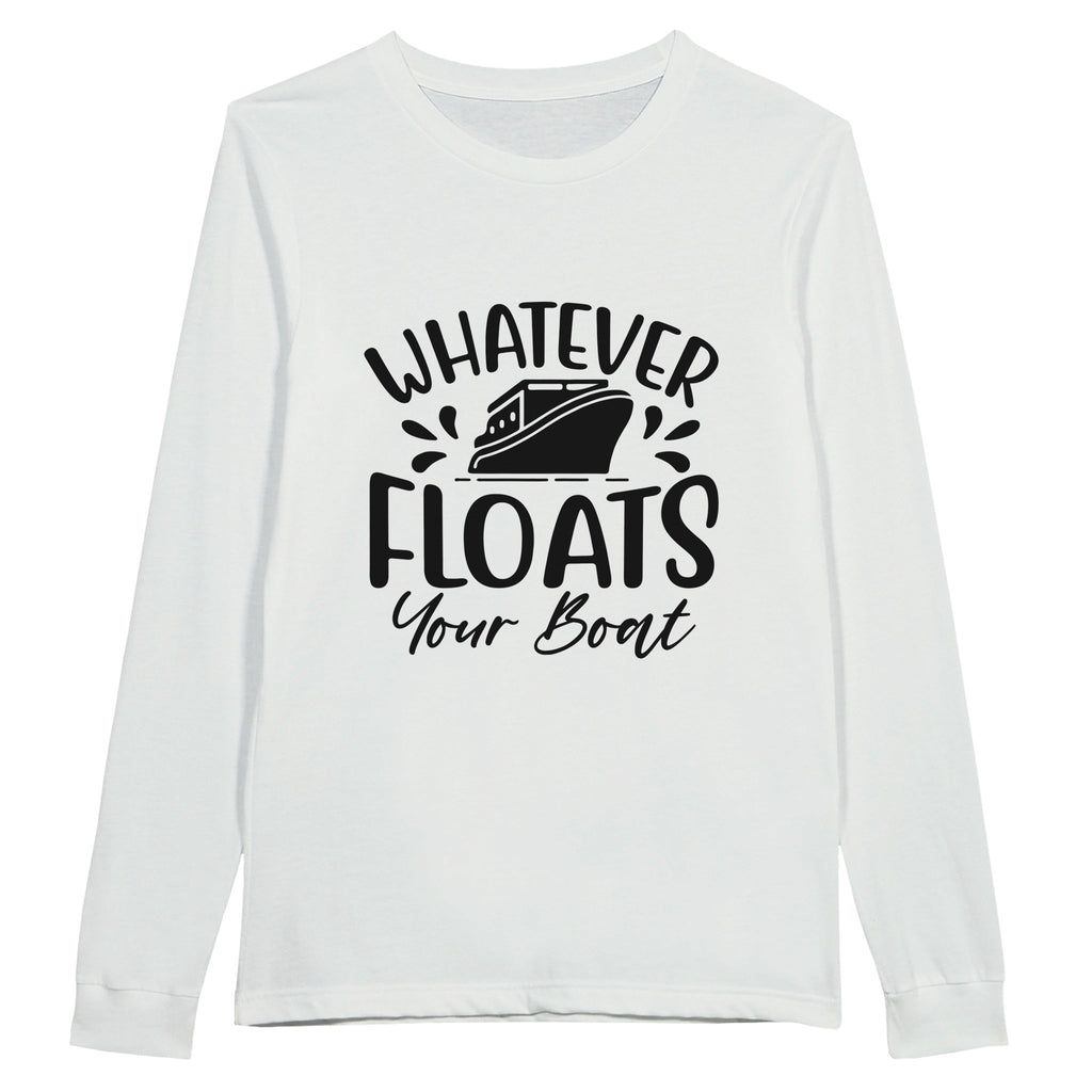 Nautical Vibes - 'Whatever Floats Your Boat' Shirt - White - Print Material