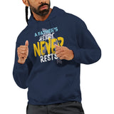 Unyielding Devotion - Celebrate Dad’s Heart - Navy - Hoodies