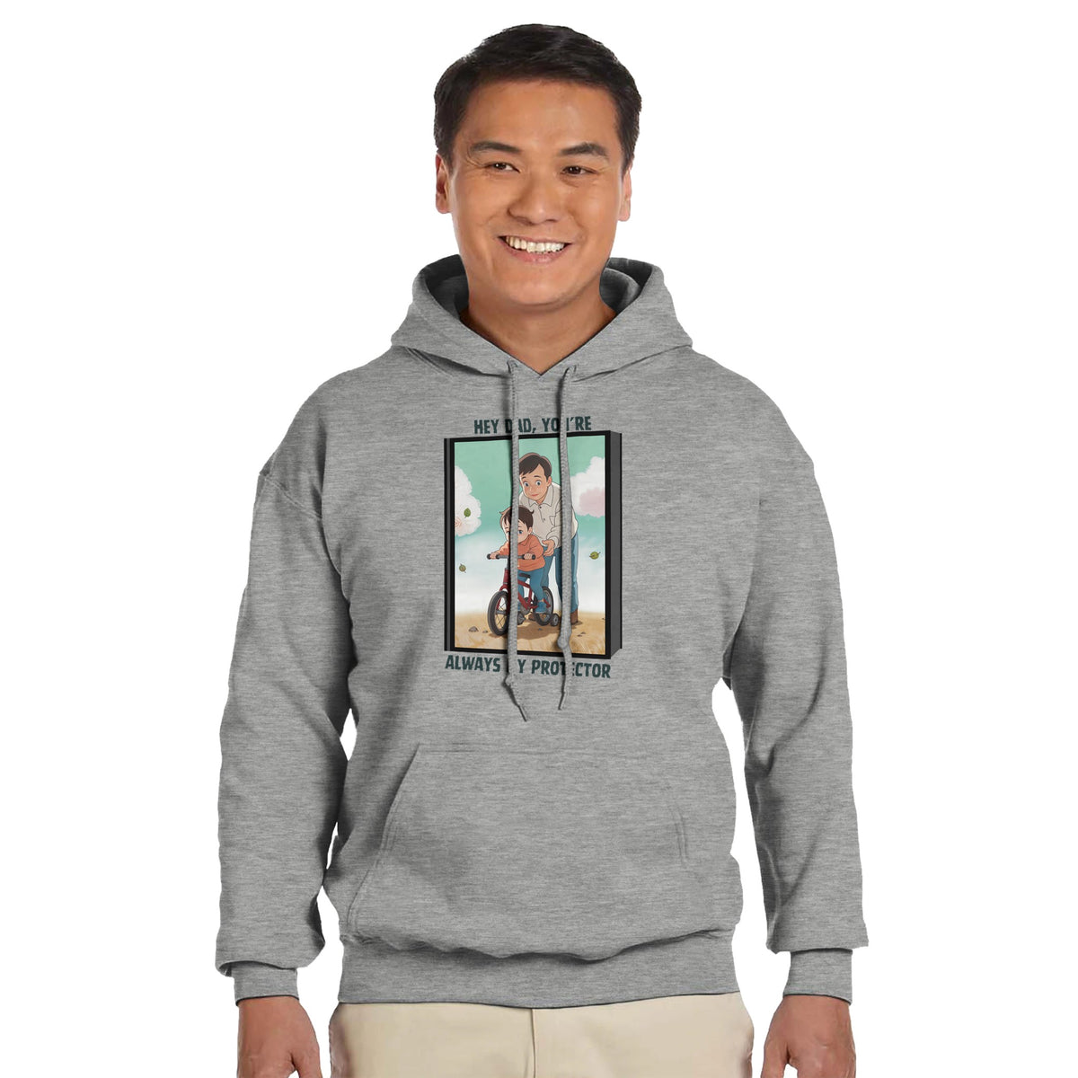 Always My Protector - A Tribute to Fatherhood - Ash - Hoodies