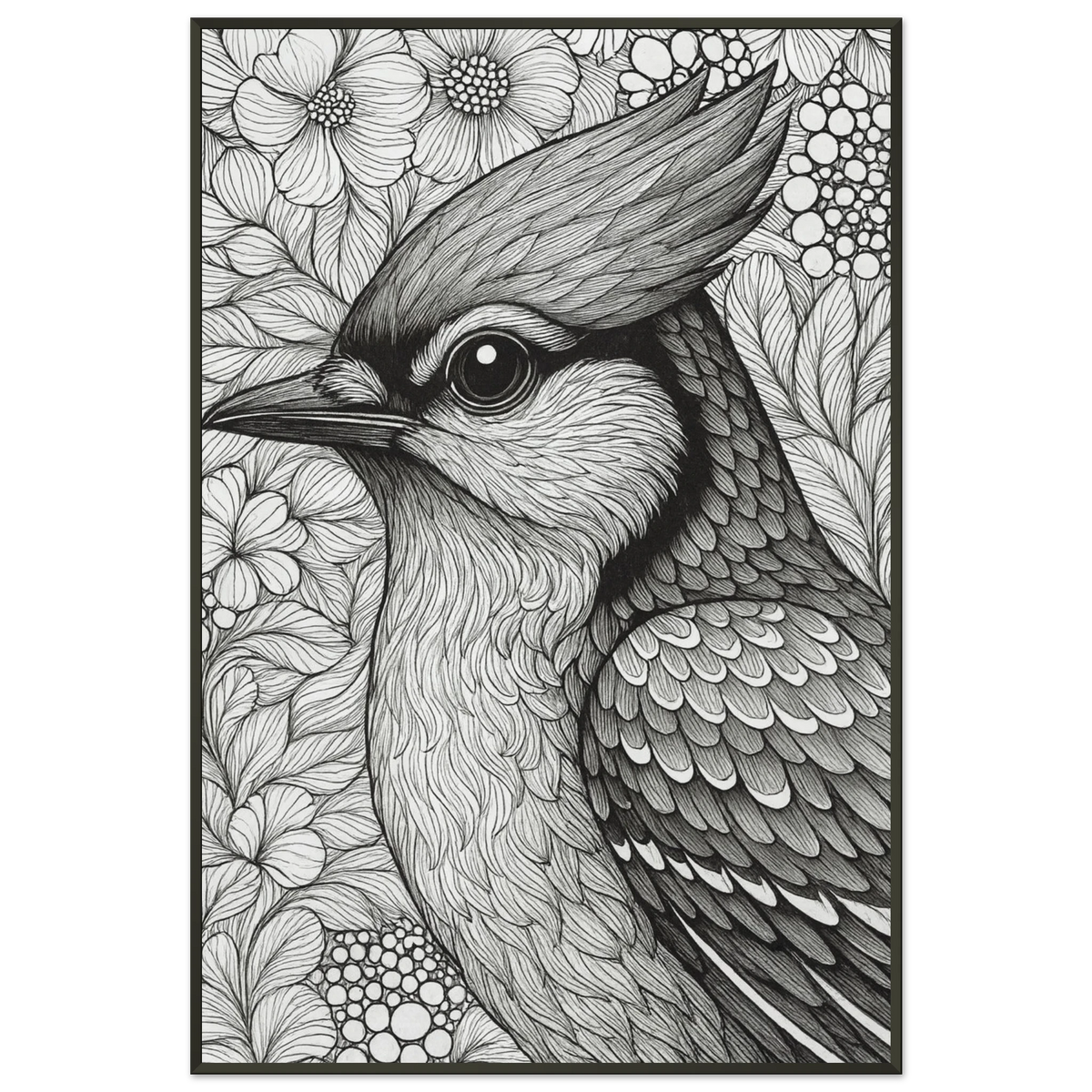 Song of Serenity – Bird Metal Framed Poster Gift - Default Title - Metal Framed Posters