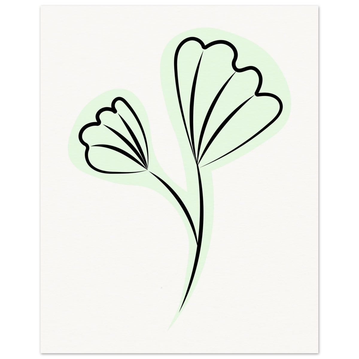 Graceful Simplicity - Delicate Floral Artwork - - Posters