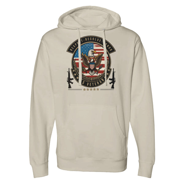 Defender's Emblem - Bold U.S. Veteran Hoodie - bone - Sweatshirts