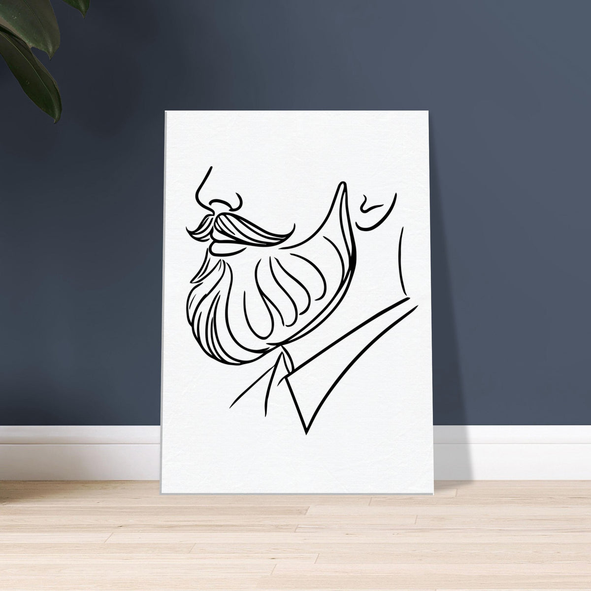 Gentleman's Profile - The Art of a Bearded Muse - 50x70 cm 20x28″ - Canvas Prints