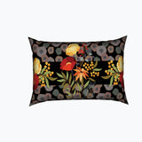 Deep Floral Harmony - Velvet Cushion for a Touch of Luxury - - Cushions