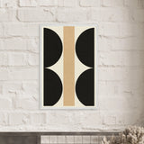 Modern Balance – Geometric Wooden Framed Poster Gift - - Wooden Framed Posters