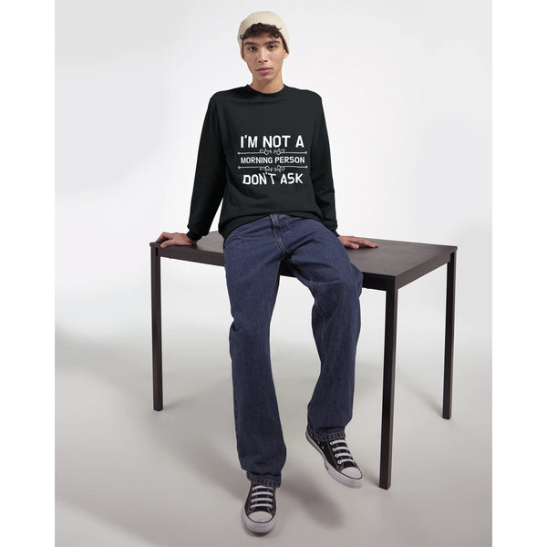 Control Freak Chic - Bold Statement Sweatshirt - Black - Crewneck Sweatshirts