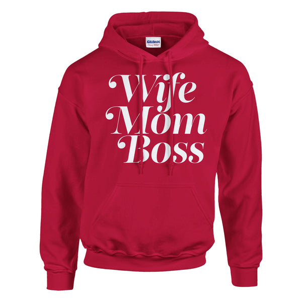 Boss Lady Essentials - Wife Mom Boss Edition - Red - Hoodies