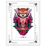 Artistry Unleashed - Warrior, Sacred Bull, and Tiger Spirit - - Wooden Framed Posters