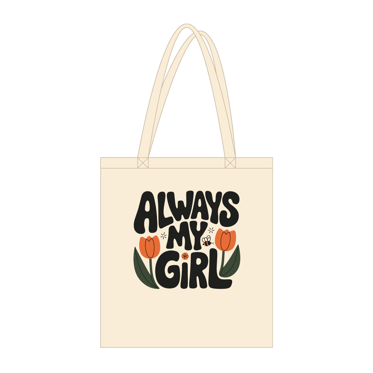 Always My Girl - Organic Cotton Tote Bag for Daughters - Default Title - Tote Bags