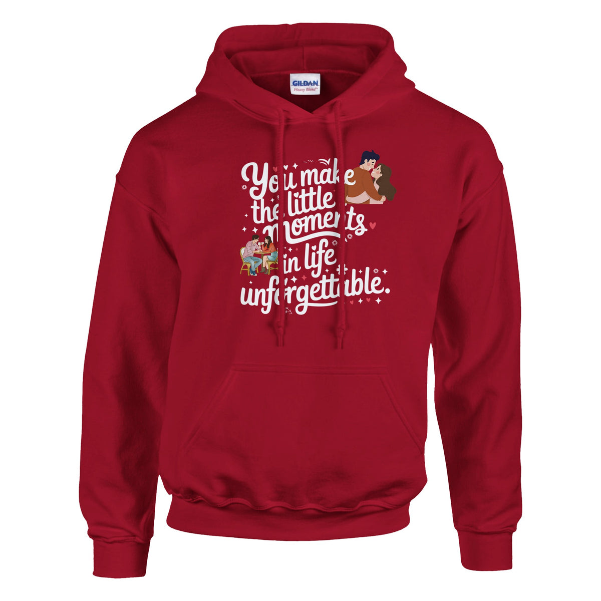 For the Man Who Makes Every Day Special - Cherry Red - Hoodies