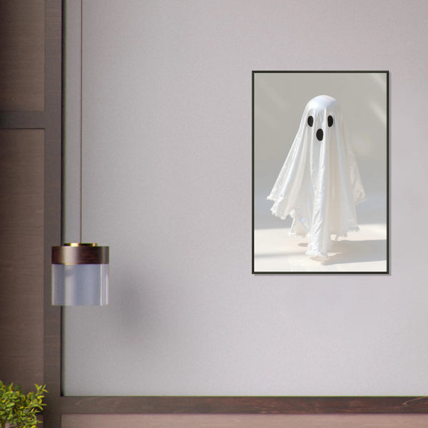 Cute Ghost Framed Poster – Halloween Gift Idea - Default Title - Metal Framed Posters