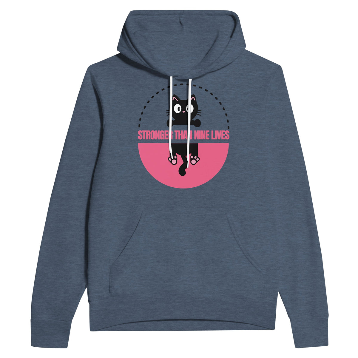 Copy of Copy of Copy of Unisex Pullover Hoodie | Bella + Canvas 3719 - Heather Navy - Hoodies