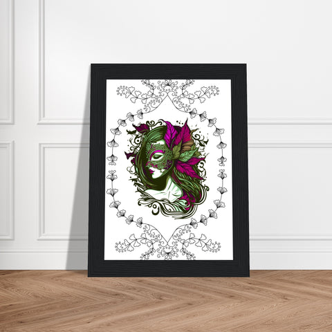 Image of Masked Enchantment - Deluxe Framed Poster