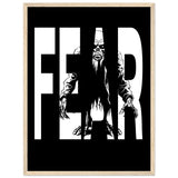 Embrace Fear - Bold Horror Art - 45x60 cm 18x24″ Wood frame - Wooden Framed Posters