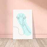 Gentle Giraffe - Minimalist Elegance - 60x90 cm 24x36″ - Posters