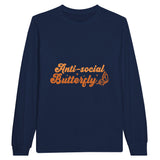 Embrace Your Inner Contradictions - Anti-social Butterfly - Navy - Sweatshirts